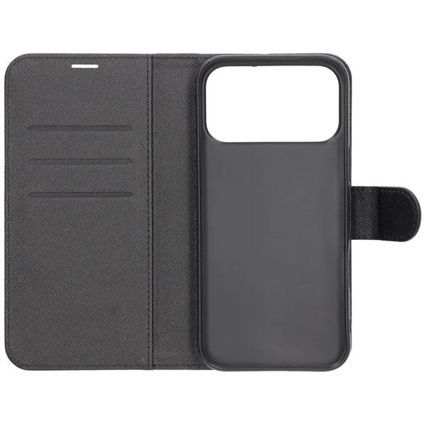 iPhone 17 Pro Max Cover med Kortlomme Standerfunktion Sort