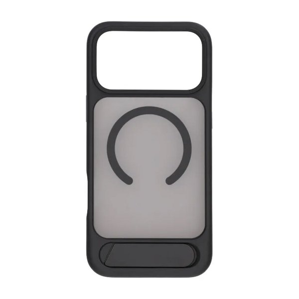Rvelon iPhone 17 Pro Max Cover med Stativ MagSafe Sort