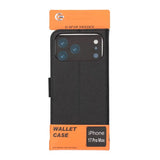 iPhone 17 Pro Max Cover med Kortlomme Standerfunktion Sort