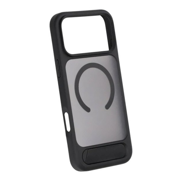 Rvelon iPhone 17 Pro Cover med Stativ MagSafe Sort