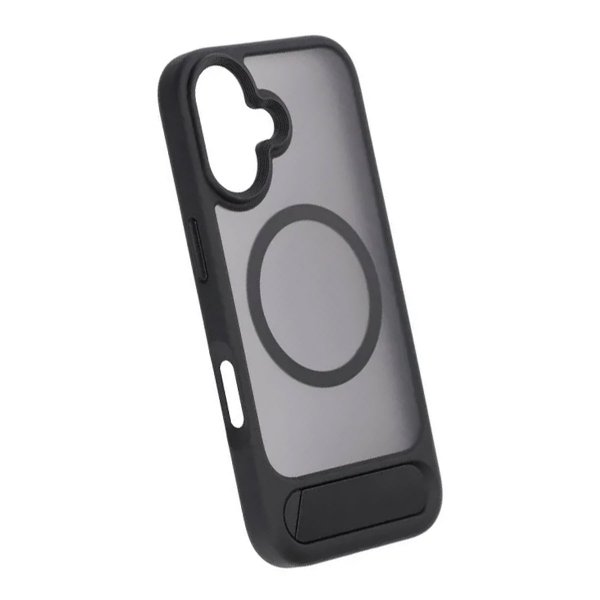 Rvelon iPhone 17 Cover med Stativ MagSafe Sort