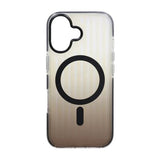 iPhone 17 Cover Bølget MagSafe Transparent Sort