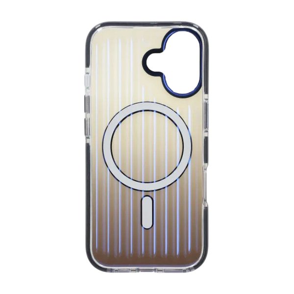 iPhone 17 Cover Bølget MagSafe Transparent Sort