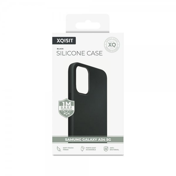 Xqisit Samsung Galaxy A34 5G Cover Silicone Case Sort