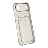 iPhone Air Skal Kortholder Transparent Sort