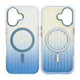 iPhone 17 Cover Bølget MagSafe Blå