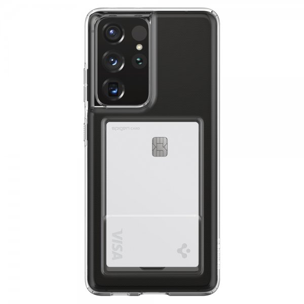 Spigen Samsung Galaxy S21 Ultra Cover Crystal Slot Crystal Clear