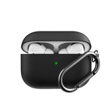 KeyBudz AirPods Pro Cover PodSkinz HyBridShell Series Nøglering Cover Sort