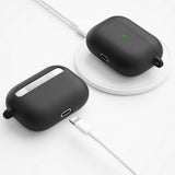 KeyBudz AirPods Pro Cover PodSkinz HyBridShell Series Nøglering Cover Sort