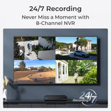Reolink NVS8 (RLN8-410) 8-kanals PoE NVR