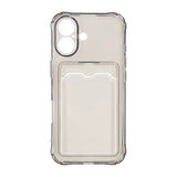 iPhone 17 Cover Kreditkortholder Transparent Sort