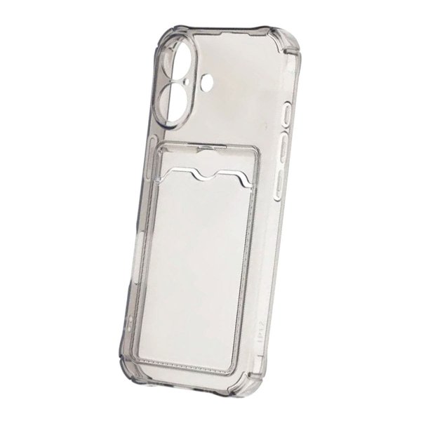 iPhone 17 Cover Kreditkortholder Transparent Sort
