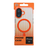 iPhone 17 Cover Bølgepap MagSafe Orange