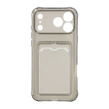 iPhone 17 Pro Max Cover Kortholder Gennemsigtig Sort