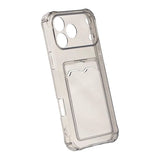 iPhone 17 Pro Max Cover Kortholder Gennemsigtig Sort