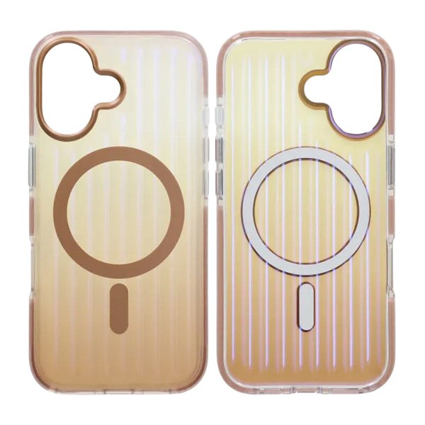iPhone 17 Cover Bølget MagSafe Guld
