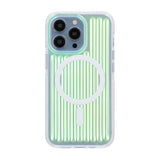 iPhone 13 Pro Cover TPU MagSafe Reflektion Grøn