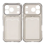 iPhone 17 Pro Cover Kortholder Transparent Sort