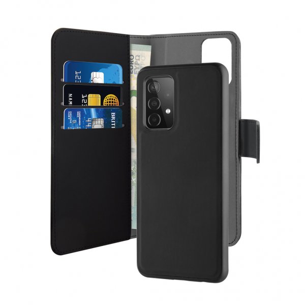 Puro Samsung Galaxy A52/A52s 5G Etui Wallet Detachable 2 i 1 Sort