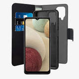 Puro Samsung Galaxy A12 Cover Wallet Aftageligt 2 i 1 Sort