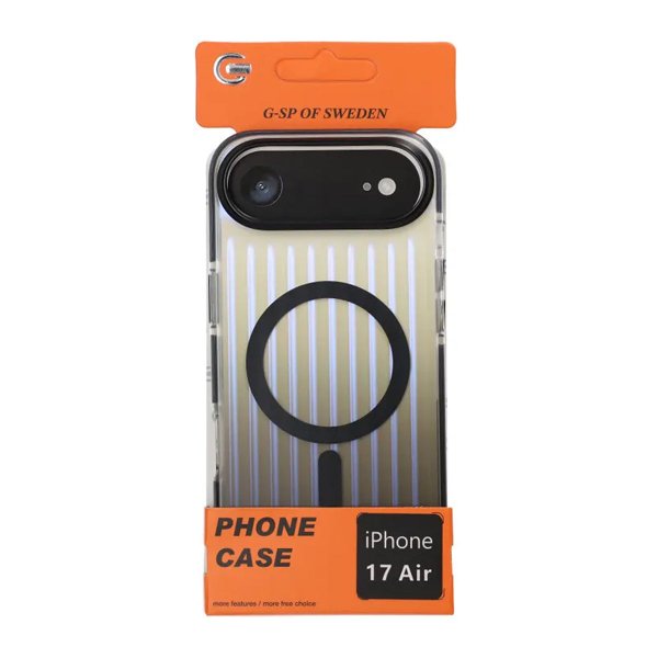 iPhone Air Cover Bølgepap MagSafe Sort