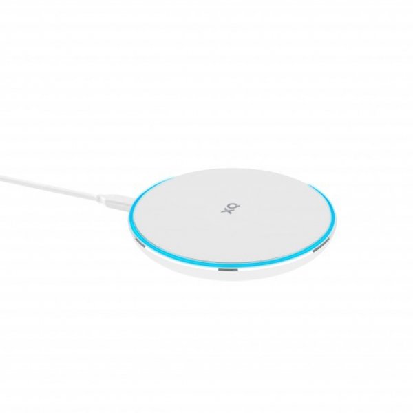 Xqisit Trådløs Oplader Wireless Fast Charger 15W Hvid
