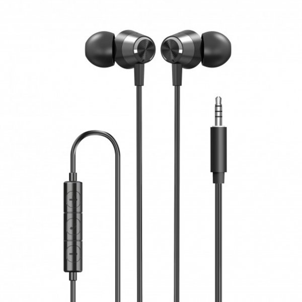 Xqisit Kablede Hovedtelefoner In-Ear Headset 3.5mm Sort