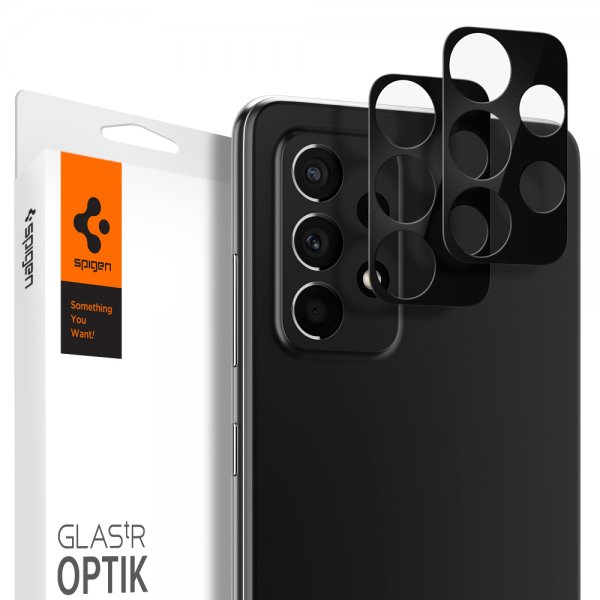 Spigen Samsung Galaxy A52/A52s 5G Kamerabeskyttelsesglas.tR Optik 2-pak Sort