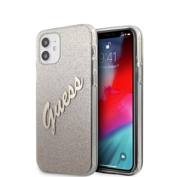 Guess iPhone 12 Mini Cover Vintage Gradient Guld