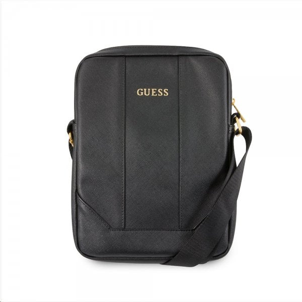 Guess Taske Saffiano Tablet Bag 10 tommer Sort