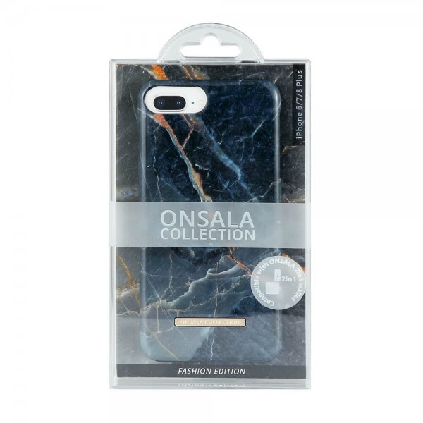 Onsala iPhone 6/6S Plus/iPhone 7 Plus/iPhone 8 Plus Cover Fashion Edition Grey Marble
