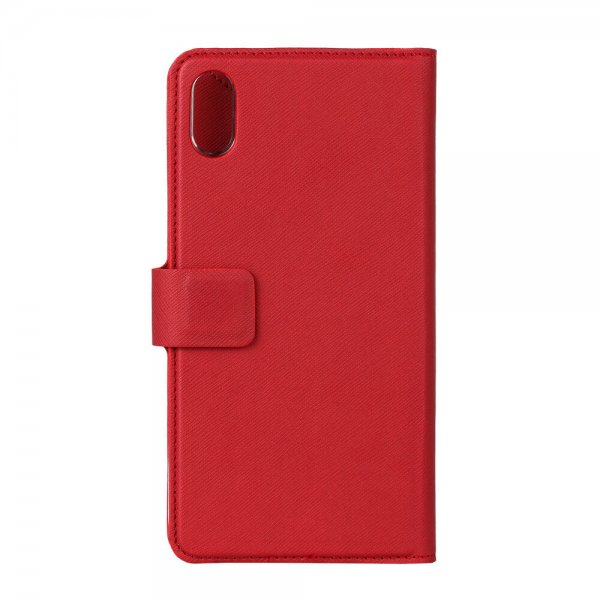 Onsala iPhone Xs Max Etui Fashion Edition Aftageligt Cover Saffiano Rød