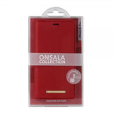 Onsala iPhone Xs Max Etui Fashion Edition Aftageligt Cover Saffiano Rød