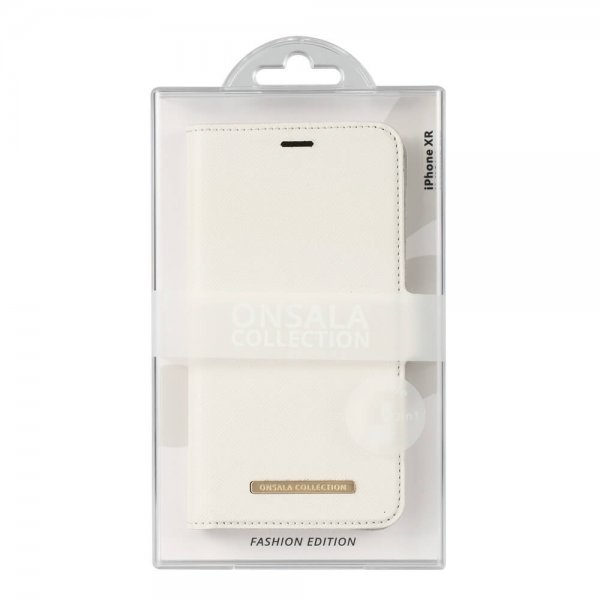 Onsala iPhone Xr Cover Fashion Edition Aftageligt Cover Saffiano Hvid