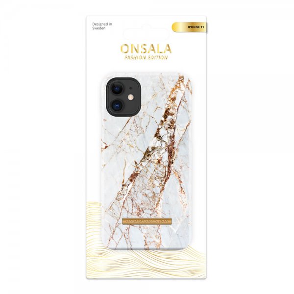 Onsala iPhone 11 Cover Fashion Edition White Rhino Marble