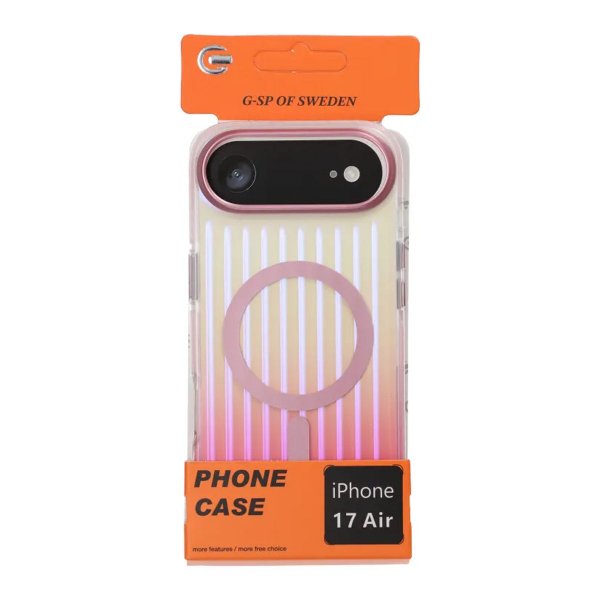 iPhone Air Cover Bølget MagSafe Pink