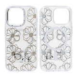 iPhone 15 Pro Max Cover Mønster MagSafe Blomster