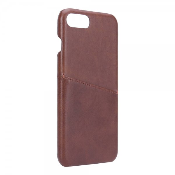 Onsala iPhone 6/6S Plus/iPhone 7 Plus/iPhone 8 Plus Cover med et Kortfag Brun