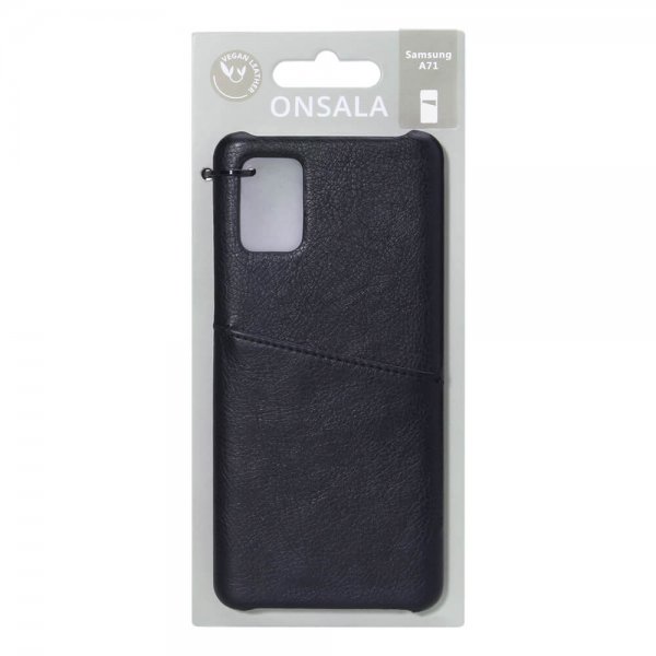 Onsala Samsung Galaxy A71 Cover med en Kortlomme Sort