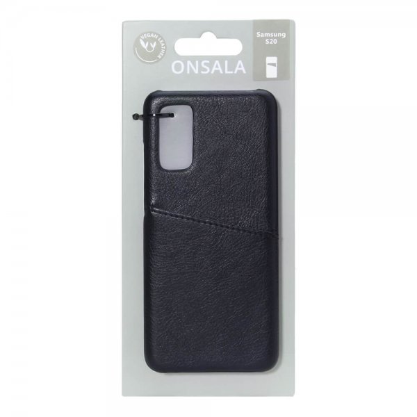 Onsala Samsung Galaxy S20 Cover med et Kortrum Sort