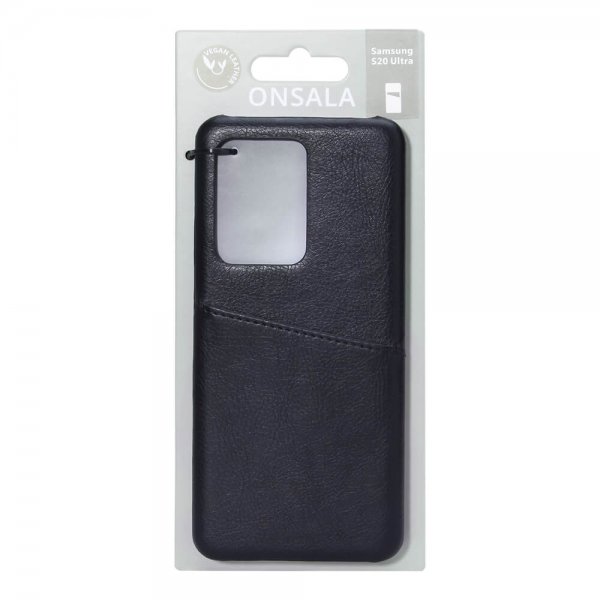 Onsala Samsung Galaxy S20 Ultra Cover med Kortlomme Sort