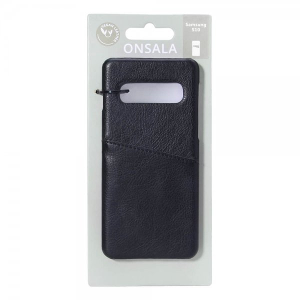 Onsala Samsung Galaxy S10 Cover med et kortrum Sort