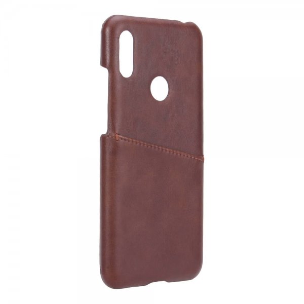 Onsala Huawei Y6 2019 Cover med kortplads Brun