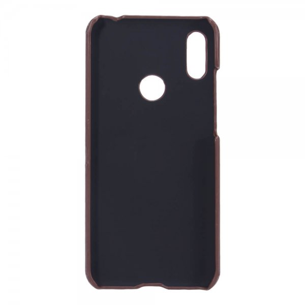 Onsala Huawei Y6 2019 Cover med kortplads Brun