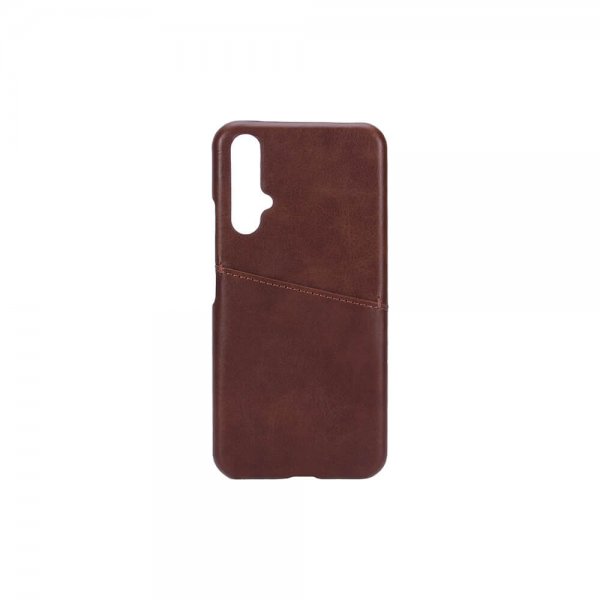 Onsala Huawei Nova 5T Cover med Kortlomme Brun