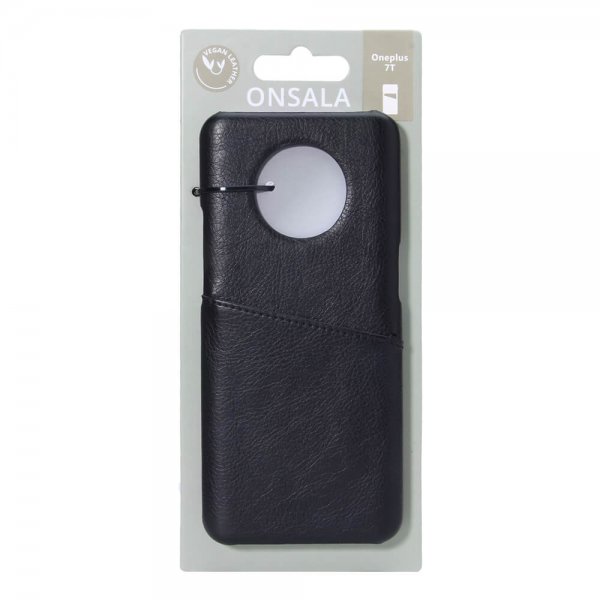 Onsala OnePlus 7T Cover med en Kortlomme Sort