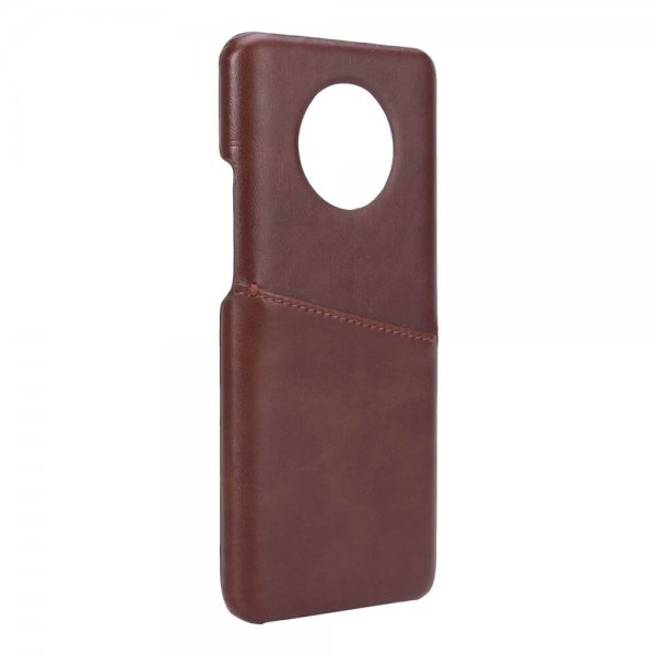 Onsala OnePlus 7T Cover med Kortlomme Brun