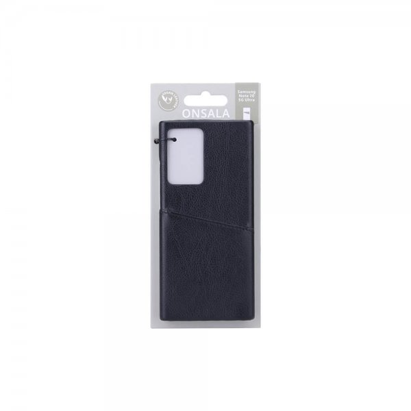 Onsala Samsung Galaxy Note 20 Ultra Cover med kortlomme Sort