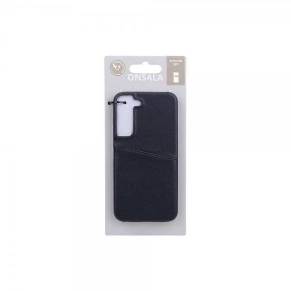 Onsala Samsung Galaxy S22 Cover med Kortlomme Sort