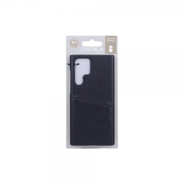 Onsala Samsung Galaxy S22 Ultra Cover med et Kortrum Sort